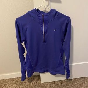 Nike running fleece lined quarter zip